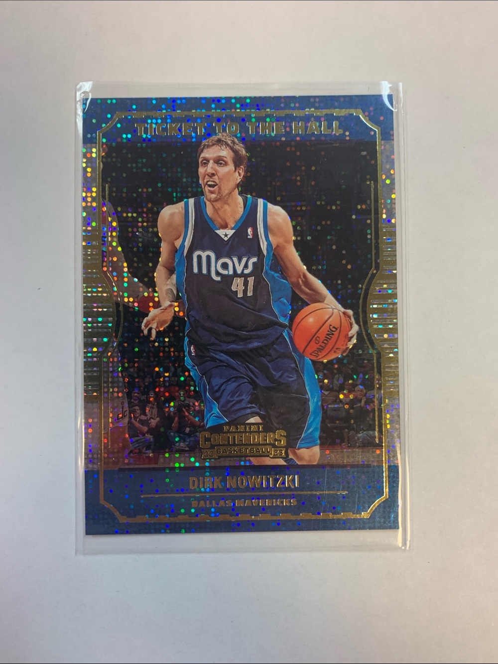Panini Dirk Nowitzki Blue and White Basketball Card